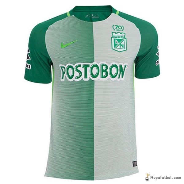 Camiseta Atlético Nacional Replica Primera Ropa 2017/18 Verde